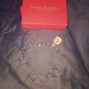 James Avery Quatrefoil Twisted Wire Charm Bracelet